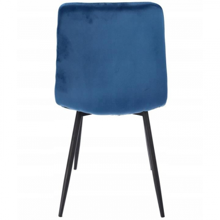 SCAUN BUCATARIE/LIVING, MATLASAT, CATIFEA, METAL, BLEUMARIN, 44X52X89 CM, PIADO [2]