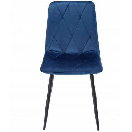 SCAUN BUCATARIE/LIVING, MATLASAT, CATIFEA, METAL, BLEUMARIN, 44X52X89 CM, PIADO [3]