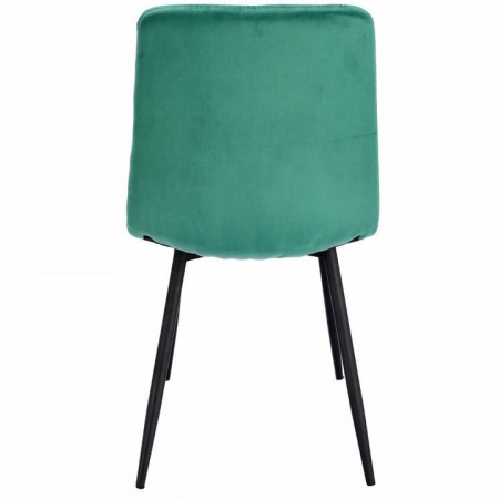 SCAUN BUCATARIE/LIVING, MATLASAT, CATIFEA, METAL, VERDE, 44X52X89 CM, PIADO [2]