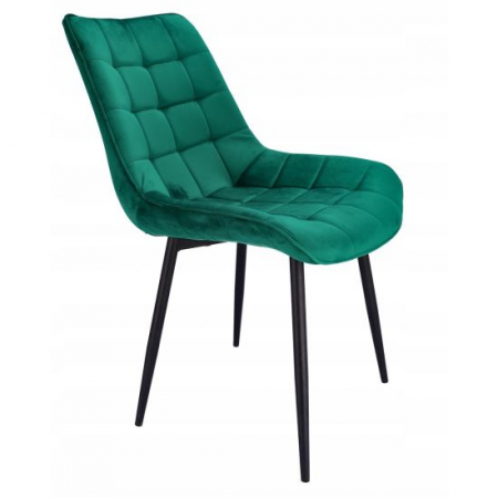 Scaune bucatarie - SCAUN BUCATARIE/LIVING, METALIC, CATIFEA, VERDE, 53X63X83 CM, MISTY