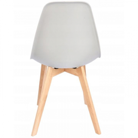 SCAUN BUCATARIE/LIVING, PP, LEMN, GRI, 46X52X82 CM, ADA [1]