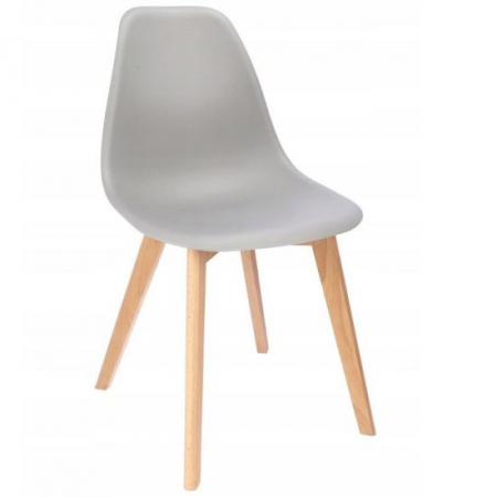 Scaune bucatarie - SCAUN BUCATARIE/LIVING, PP, LEMN, GRI, 46X52X82 CM, ADA