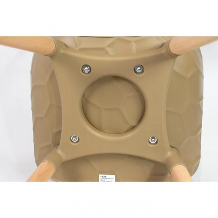 SCAUN BUCATARIE/LIVING, PP, LEMN, MAX 130 KG, BEJ, 45X55X77 CM, DAVIS [2]