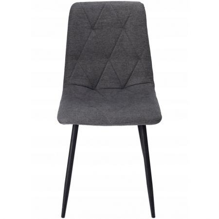 SCAUN BUCATARIE/LIVING, TAPITAT, TEXTIL, METAL, GRI, 44X52X89 CM, VENA [5]