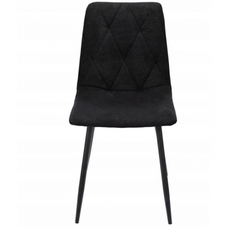 SCAUN BUCATARIE/LIVING, TAPITAT, TEXTIL, METAL, NEGRU, 44X52X89 CM, VENA [5]