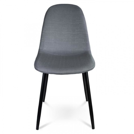 SCAUN BUCATARIE/LIVING, TEXTIL, METAL, GRI, 43X52X88 CM, LISSY [5]