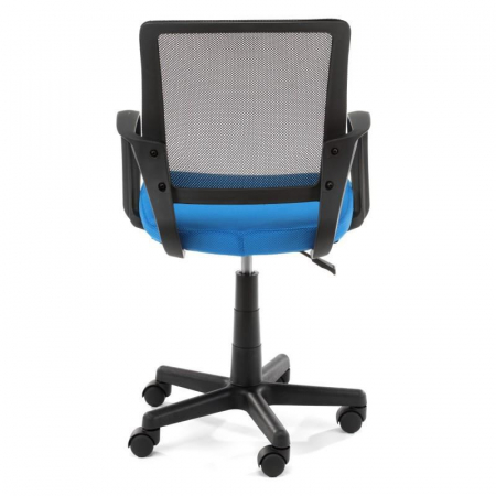SCAUN DE BIROU PENTRU COPII, ROTATIV, ALBASTRU SI NEGRU, MAX 100 KG, 53X56.5X81/93 CM [4]
