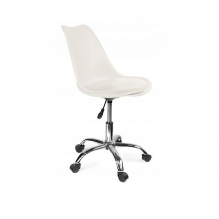 Birou - SCAUN DE BIROU, ROTATIV, ALB, 51X78/90 CM