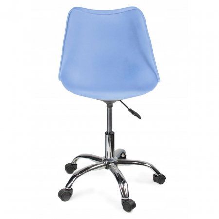 SCAUN DE BIROU, ROTATIV, ALBASTRU, 51X78/90 CM [4]