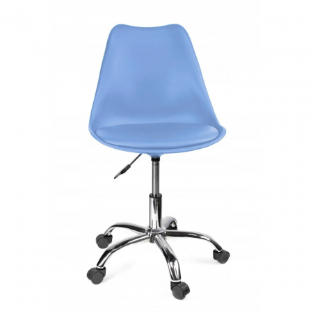 SCAUN DE BIROU, ROTATIV, ALBASTRU, 51X78/90 CM [6]