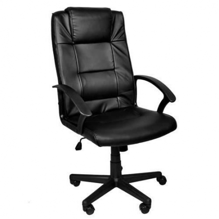 SCAUN DE BIROU, ROTATIV, FUNCTIE TILT, PIELE ECOLOGICA, NEGRU, MAX 100 KG, 61X61X105/115 CM, MALATEC [11]