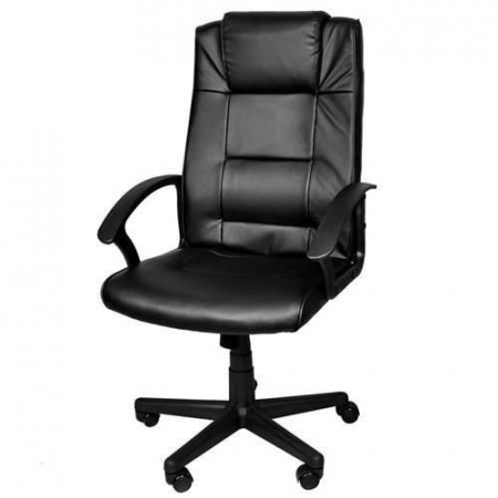 Birouri - SCAUN DE BIROU, ROTATIV, FUNCTIE TILT, PIELE ECOLOGICA, NEGRU, MAX 100 KG, 61X61X105/115 CM, MALATEC