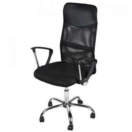 Birouri - SCAUN DE BIROU, ROTATIV, FUNCTIE TILT, PLASA, OTEL, NEGRU, MAX 130 KG, 60X60X111/121 CM, MALATEC