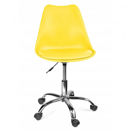 SCAUN DE BIROU, ROTATIV, GALBEN, 51X78/90 CM [7]