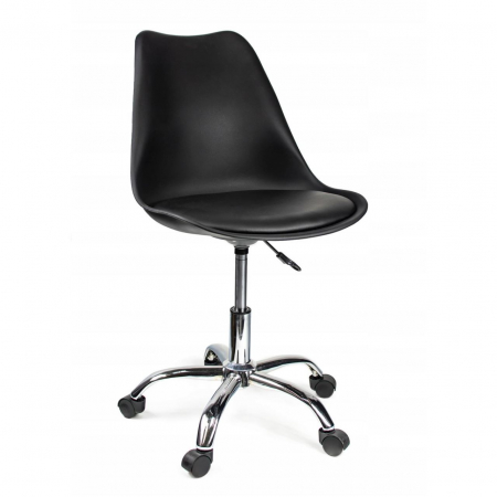 SCAUN DE BIROU, ROTATIV, NEGRU, 51X78/90 CM [4]