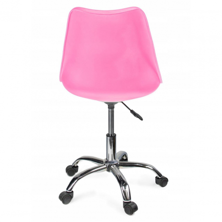 SCAUN DE BIROU, ROTATIV, ROZ, 51X78/90 CM [2]