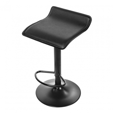 SCAUN DE BUCATARIE/BAR, ARTOOL, FORT, ROTATIV, PIELE ECOLOGICA, NEGRU, 38X39X84 CM [1]