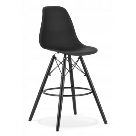 Scaune bucatarie - SCAUN DE BUCATARIE/BAR, ARTOOL, PP, LEMN, NEGRU, 54X55X107.5 CM