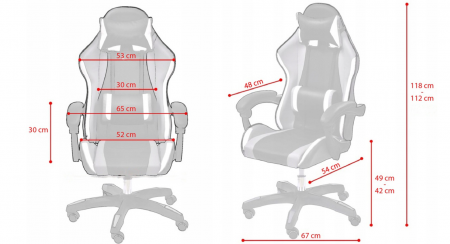 SCAUN DE GAMING, CU PERNA LOMBARA, NEGRU/GALBEN [3]