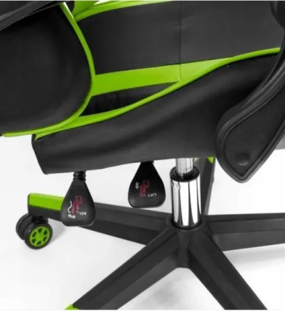 SCAUN DE GAMING, NEGRU/VERDE [1]