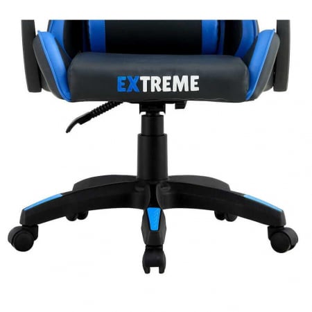 SCAUN DE GAMING, PIELE ECOLOGICA, CU PERNA LOMBARA, ALBASTRU SI NEGRU, 63X49X125 CM, SPYDER EXTREME [3]