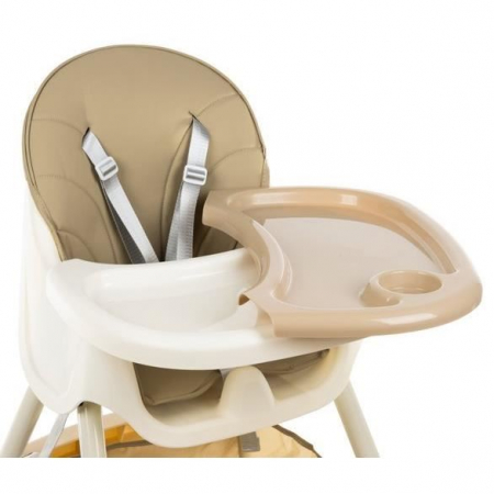 SCAUN DE MASA PENTRU BEBELUSI, 3 IN 1, BEJ, MAX 20 KG, 60X75X92 CM, KRUZZEL [10]