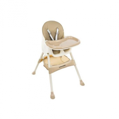 Mobilier bucatarie - SCAUN DE MASA PENTRU BEBELUSI, 3 IN 1, BEJ, MAX 20 KG, 60X75X92 CM, KRUZZEL