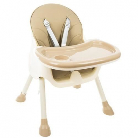 SCAUN DE MASA PENTRU BEBELUSI, 3 IN 1, BEJ, MAX 20 KG, 60X75X92 CM, KRUZZEL [6]