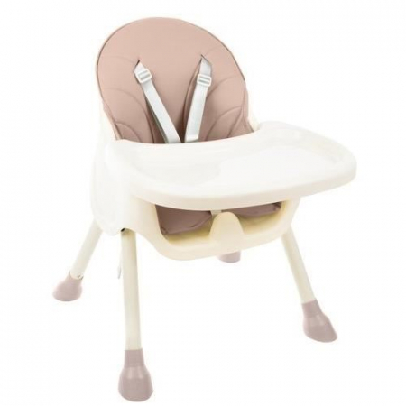 SCAUN DE MASA PENTRU BEBELUSI, 3 IN 1, ROZ, MAX 20 KG, 60X75X92 CM, KRUZZEL [5]