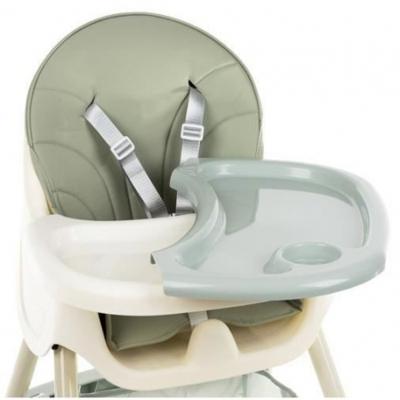 SCAUN DE MASA PENTRU BEBELUSI, 3 IN 1, VERDE, MAX 20 KG, 60X75X92 CM, KRUZZEL [10]