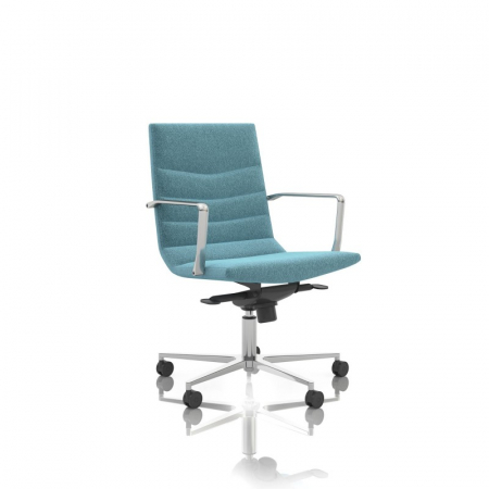SCAUN DIRECTORIAL SHINY CU BAZA DIN ALUMINIU, MATERIAL ECO PIELE ARIZONA [3]