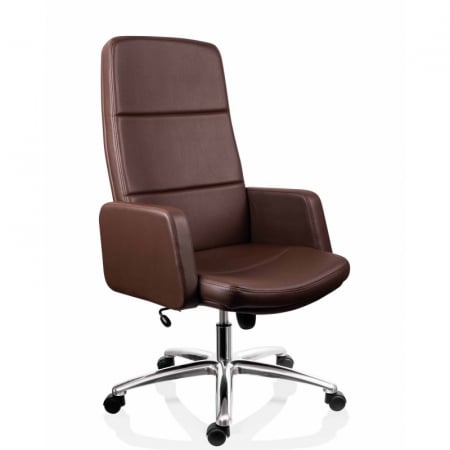 Scaune directoriale - SCAUN DIRECTORIAL ARYA CU BAZA DIN ALUMINIU, MATERIAL PIELE SOFT