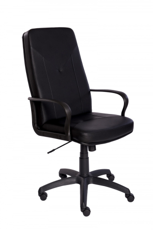 Scaune directoriale - SCAUN DIRECTORIAL CRISTI, PIELE ECO NEAGRA,BRATE PLASTIC, STEA PLASTIC