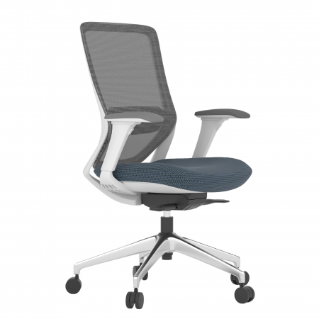 Birouri - SCAUN ERGONOMIC COL, INDIGO, CU BAZA ALUMINIU