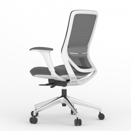 SCAUN ERGONOMIC COL, LIGHT GREY, CU BAZA ALUMINIU [1]