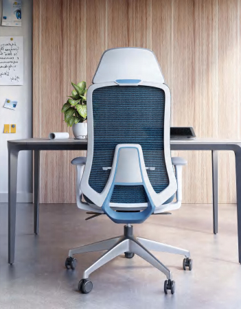 SCAUN ERGONOMIC LIDO-H, INDIGO, CU BAZA ALUMINIU [5]