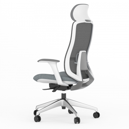 SCAUN ERGONOMIC LIDO-H, LIGHT GREY, CU BAZA ALUMINIU [1]