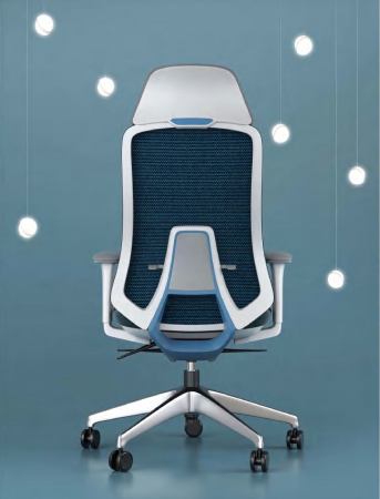 SCAUN ERGONOMIC LIDO-H, INDIGO, CU BAZA ALUMINIU [6]