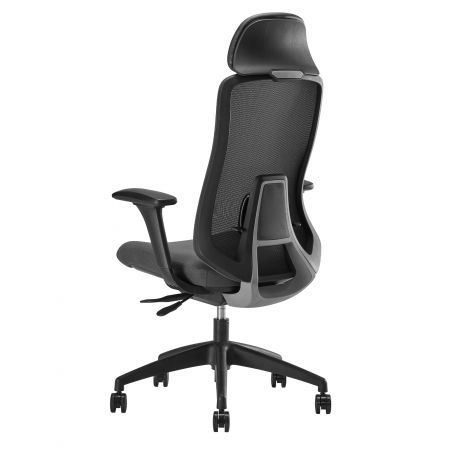 SCAUN ERGONOMIC LILI, NEGRU, GRI INCHIS [1]