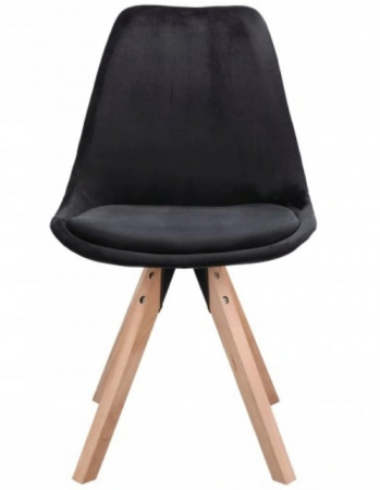 SCAUN SCANDINAV, NEGRU, CATIFEA S1 [2]