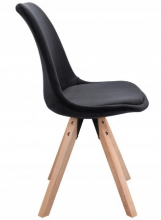 SCAUN SCANDINAV, NEGRU, CATIFEA S1 [1]