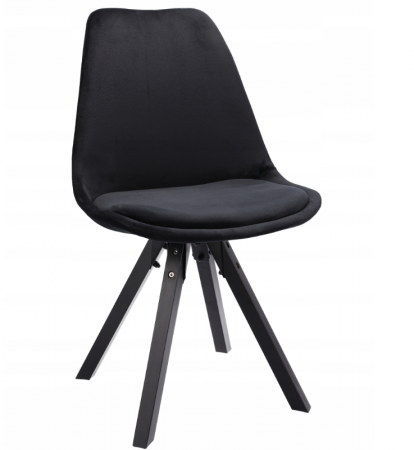 Scaune - SCAUN SCANDINAV, NEGRUM, CATIFEA S1