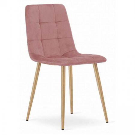 SCAUN STIL SCANDINAV, ARTOOL, KARA, CATIFEA, LEMN, ROZ, 44.5X50.5X87 CM [5]