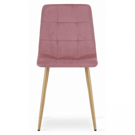 SCAUN STIL SCANDINAV, ARTOOL, KARA, CATIFEA, LEMN, ROZ, 44.5X50.5X87 CM [3]
