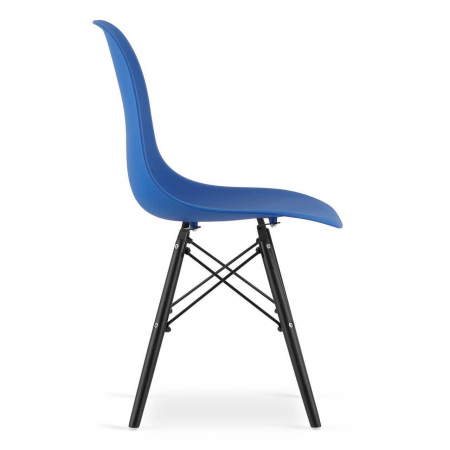 SCAUN STIL SCANDINAV, ARTOOL, OSAKA, PP, LEMN, ALBASTRU SI NEGRU, 46X54X81 CM [10]
