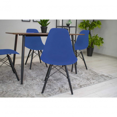 SCAUN STIL SCANDINAV, ARTOOL, OSAKA, PP, LEMN, ALBASTRU SI NEGRU, 46X54X81 CM [7]