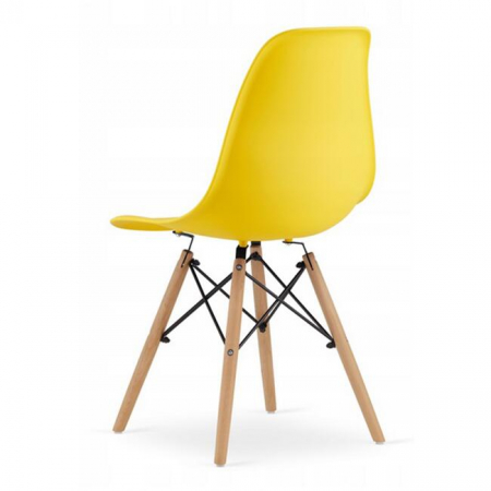 SCAUN STIL SCANDINAV, ARTOOL, OSAKA, PP, LEMN, GALBEN, 46X54X81 CM [5]