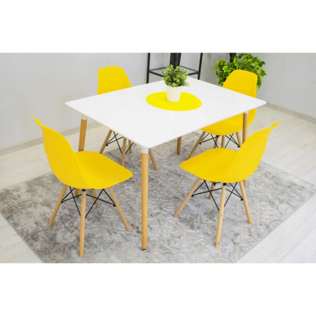 SCAUN STIL SCANDINAV, ARTOOL, OSAKA, PP, LEMN, GALBEN, 46X54X81 CM [12]