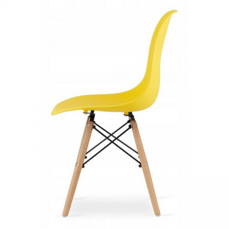 SCAUN STIL SCANDINAV, ARTOOL, OSAKA, PP, LEMN, GALBEN, 46X54X81 CM [3]