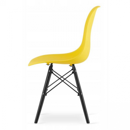 SCAUN STIL SCANDINAV, ARTOOL, OSAKA, PP, LEMN, GALBEN SI NEGRU, 46X54X81 CM [3]